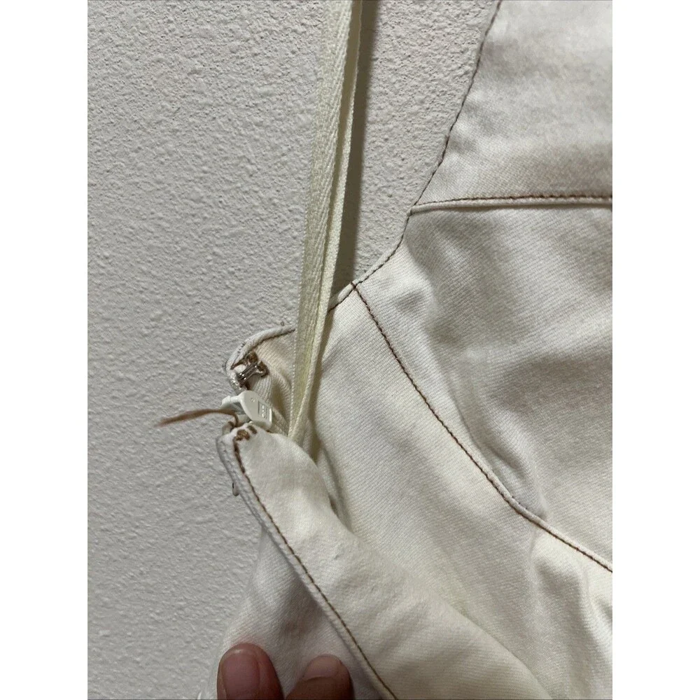 Urban Outfitters Jenny Denim Halter Bustier Mini Dress Women's Size Large - Picture 4 of 5